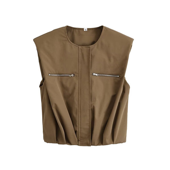 Damen Cargo-Hose mit praktischen Seitentaschen und Reißverschlussdetails EB