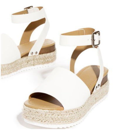 Damen Espadrille Sandalen mit verstellbarem Riemen EB