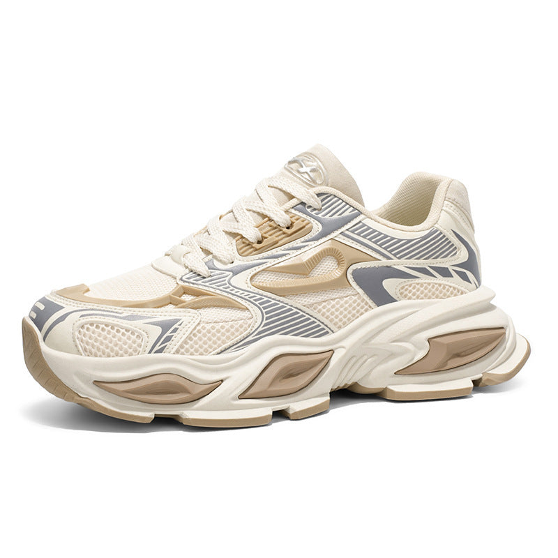 Damen Sportliche Sneakers mit atmungsaktivem Mesh-Obermaterial und stoßdämpfendem Sohlenprofil EB
