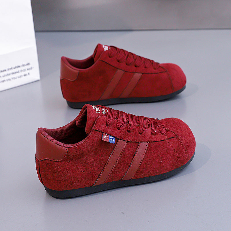 Damen lässige Sneakers mit weichem Obermaterial und rutschfester Sohle EB