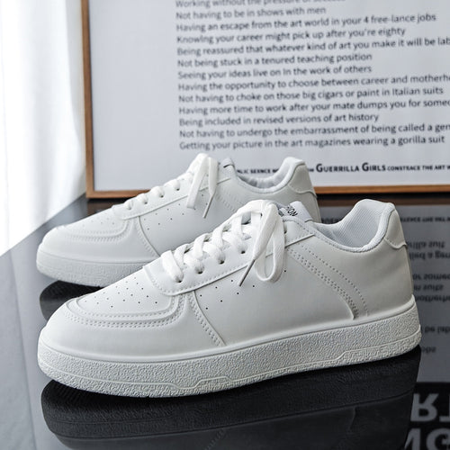 Damen Modische und bequeme Sneaker aus hochwertigem Leder EB