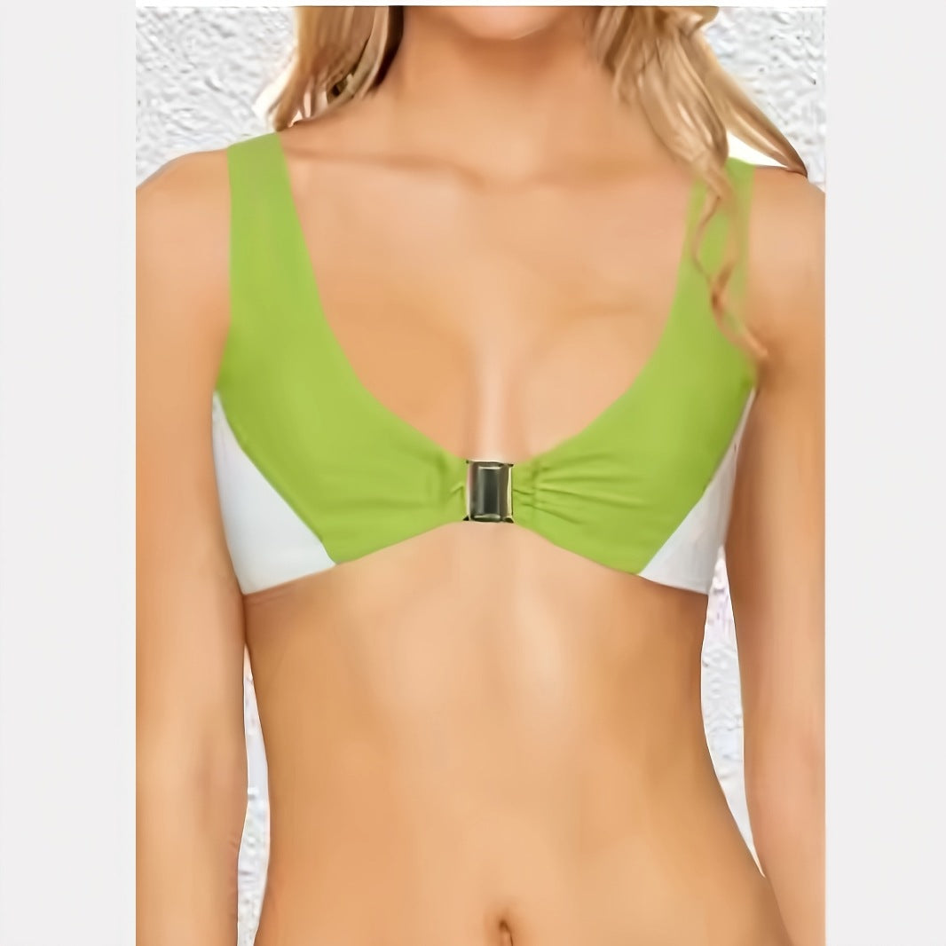 Damen Bikinis mit tiefem V-Ausschnitt und schmalen Trägern EB