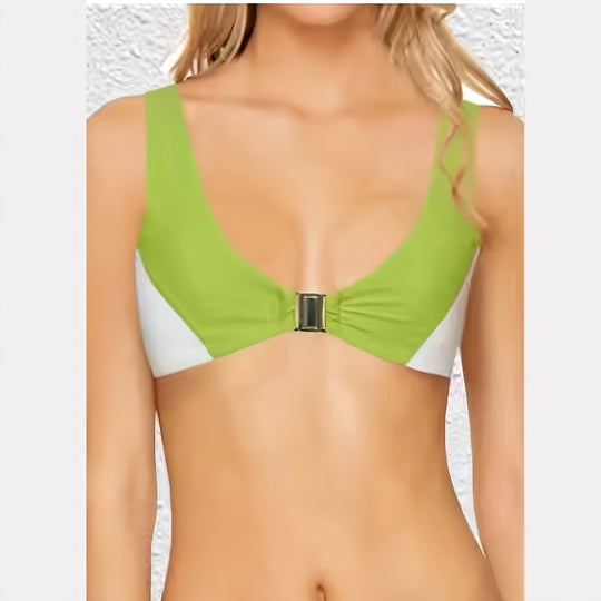 Damen Bikinis mit tiefem V-Ausschnitt und schmalen Trägern EB