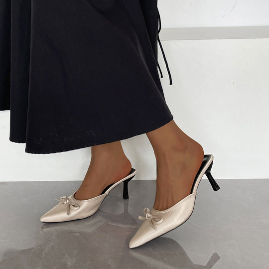 Damen Slingback-Pumps mit eleganter Schleifenverzierung EB
