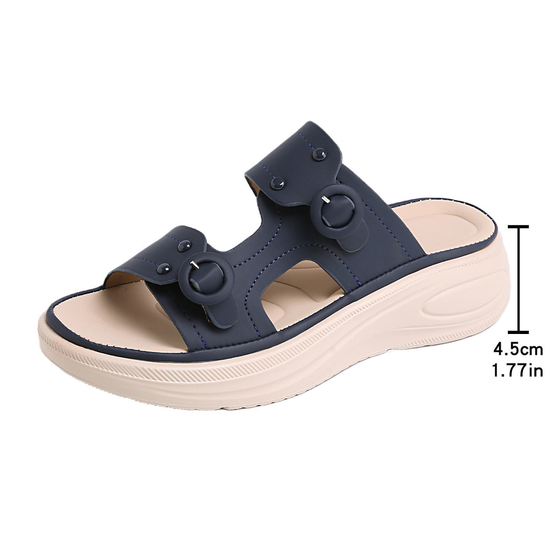 Damen bequeme und stylische Sandalen mit verstellbaren Riemen EB