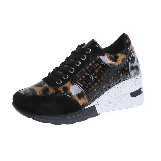 Damen Komfortable und modische Sneakers mit Glanz-Elementen EB
