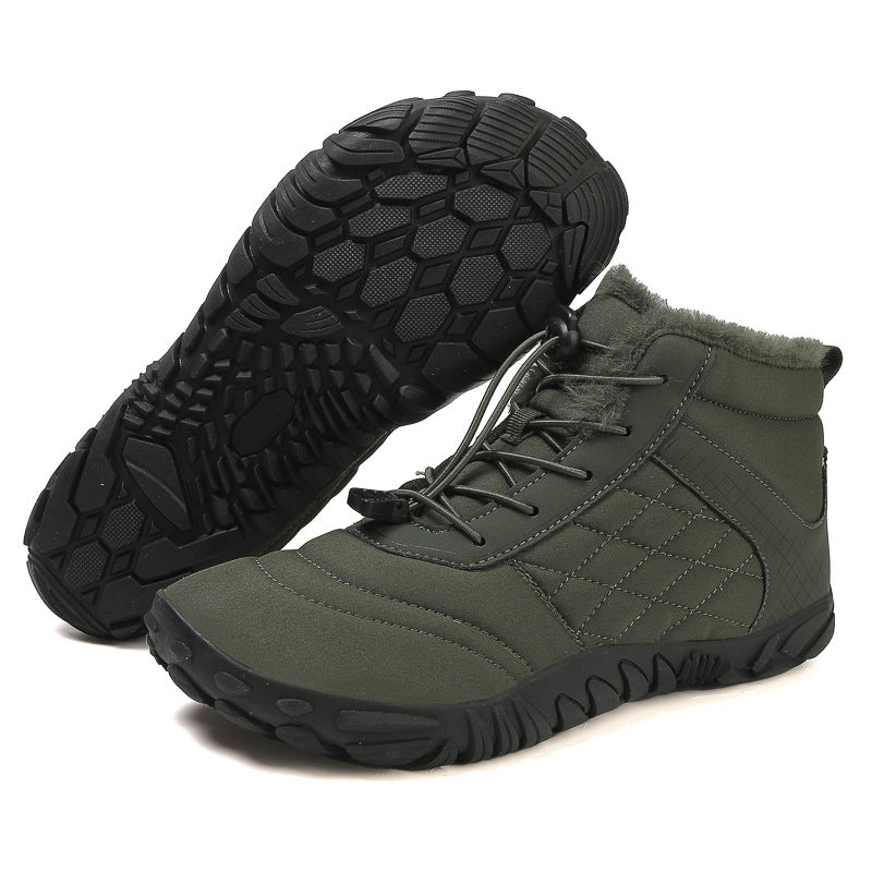 Damen Warme Outdoor-Stiefel mit rutschfester Sohle und praktischem Schnellschnürsystem EB