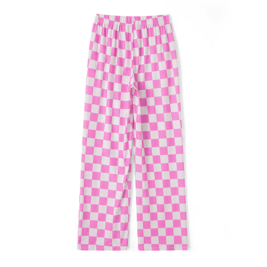 Damen Karierte Palazzohose EB