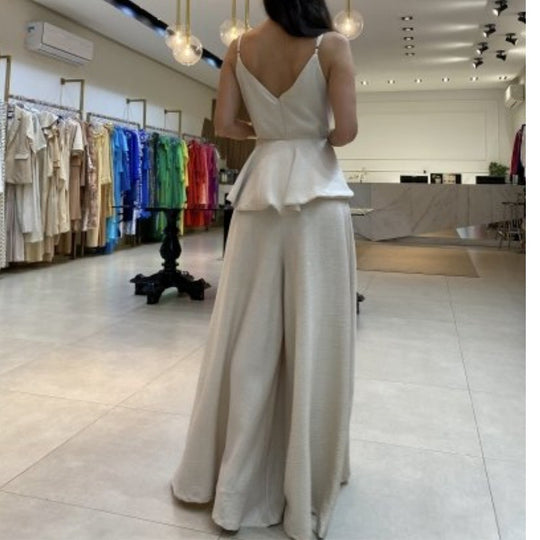 Damen Maxikleid mit asymmetrischem Saum EB