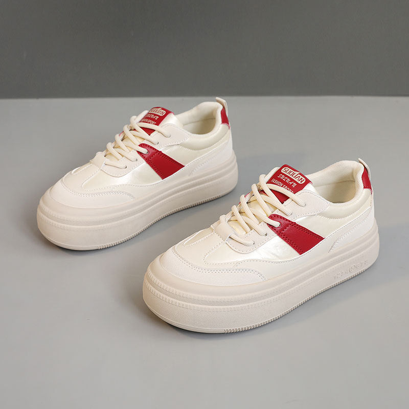 Damen sportliche Plateau-Sneaker mit modischem Design und bequemer Dämpfung EB