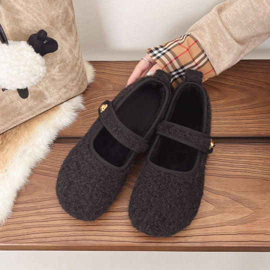 Damen Hausschuhe mit weichem Futter und verstellbarem Riemen EB