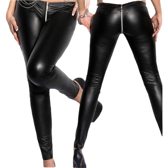 Damen Leggings im stylischen look mit modischen Riss-Details EB