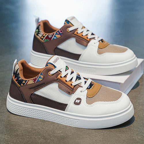 Damen Sportliche Chunky Sneakers mit modischem Obermaterial und rutschfester Sohle EB