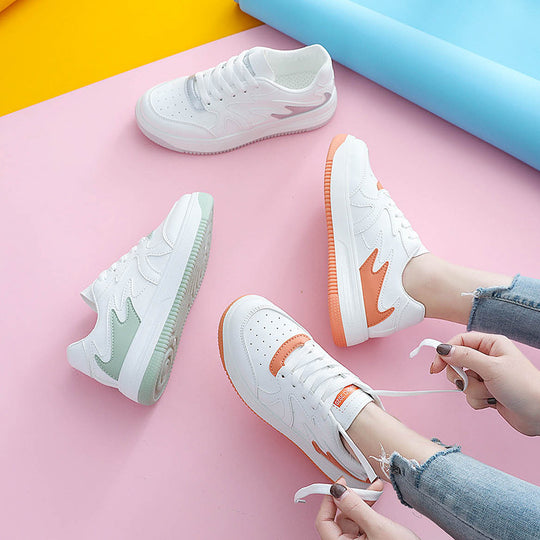 Damen modische Sneakers mit atmungsaktivem Obermaterial und dämpfendem Sohlenprofil EB
