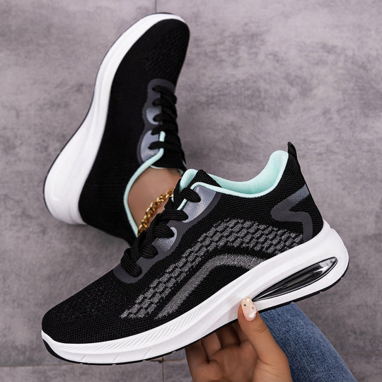 Damen Sportliche Lauf-Sneaker mit Komfort-Dämpfung und atmungsaktivem Obermaterial EB