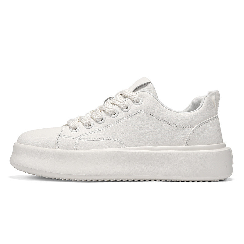 Damen Sportliche Sneakers mit robustem Leder-Design EB