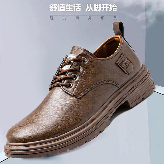 Damen Klassische Lederschuhe mit rutschfester Sohle und elegantem Design EB