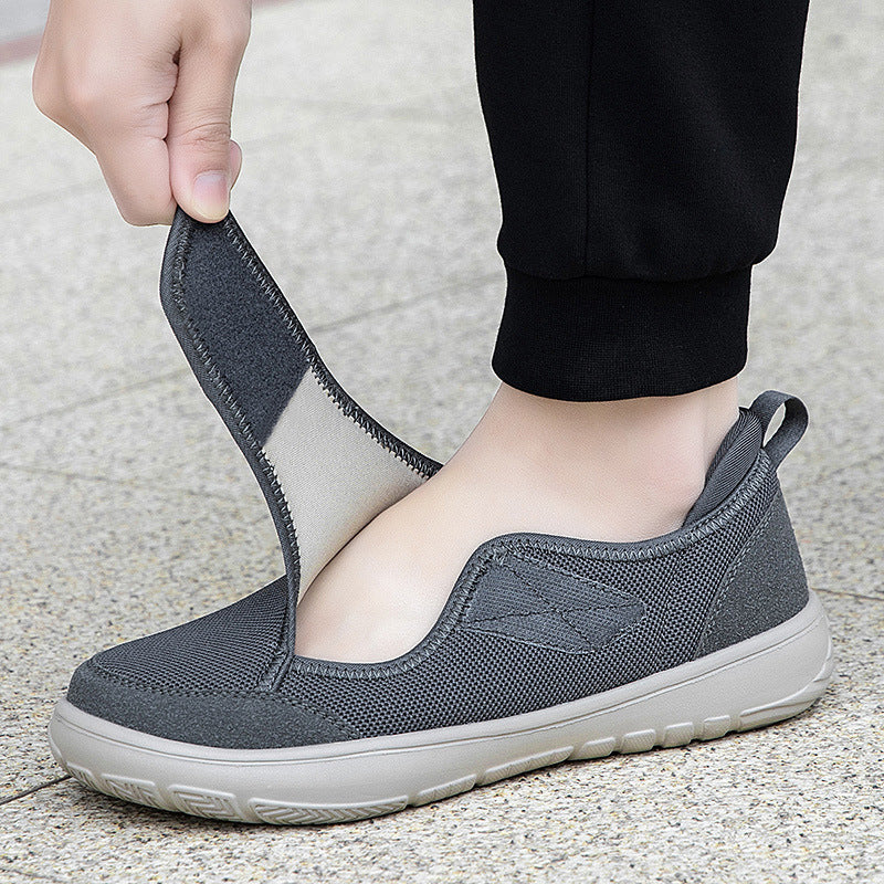 Damen Atmungsaktive und leichte Freizeitschuhe mit flexiblem Klettverschluss EB