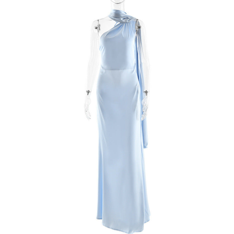 Damen Elegantes asymmetrisches Abendkleid mit schmalem Schnitt und raffinierten Details EB