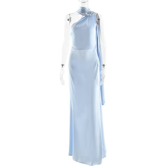 Damen Elegantes asymmetrisches Abendkleid mit schmalem Schnitt und raffinierten Details EB