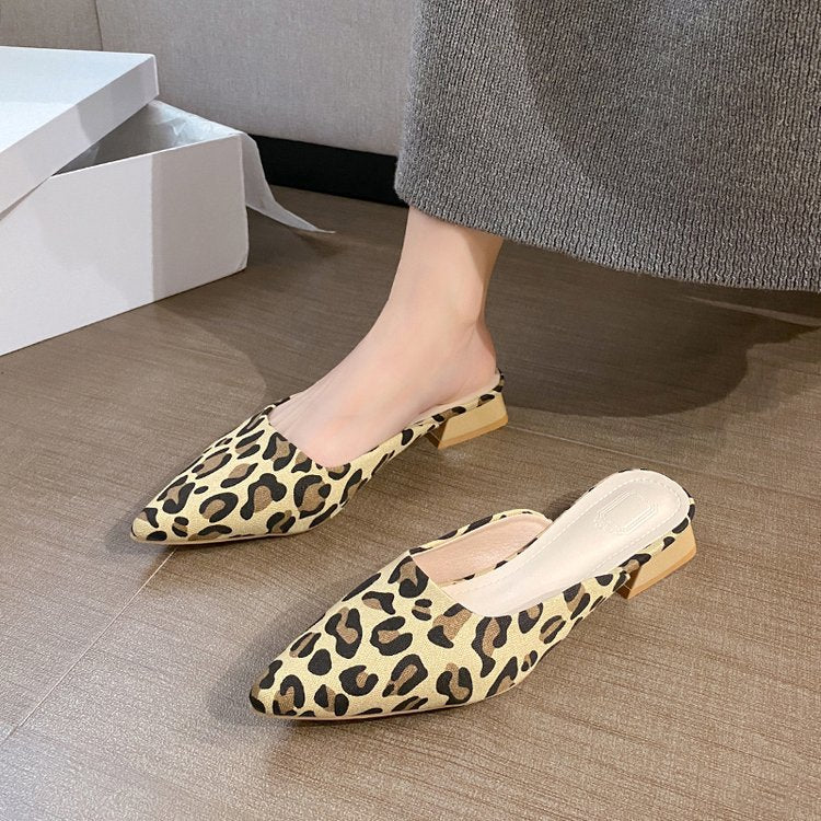 Damen elegante Spitzenschuhe mit offenem Fersenbereich EB