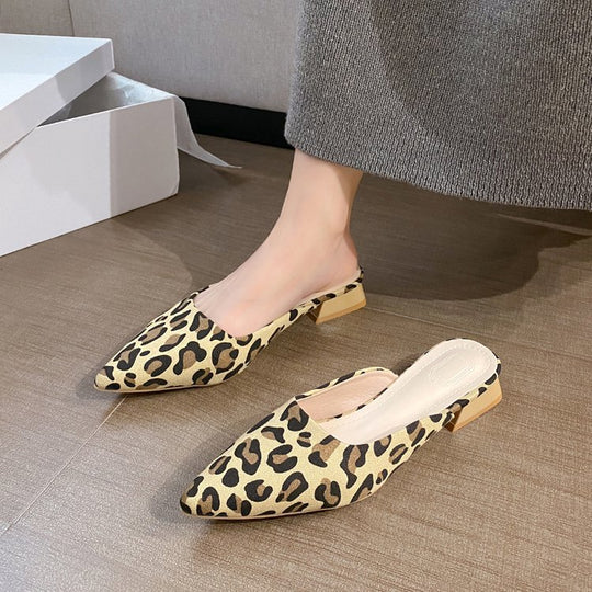 Damen elegante Spitzenschuhe mit offenem Fersenbereich EB