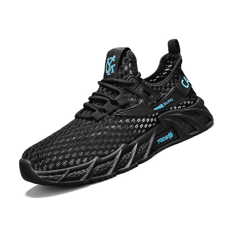 Damen Sportliche Sneakers mit atmungsaktivem Netzoberteil und stoßdämpfender Sohle EB