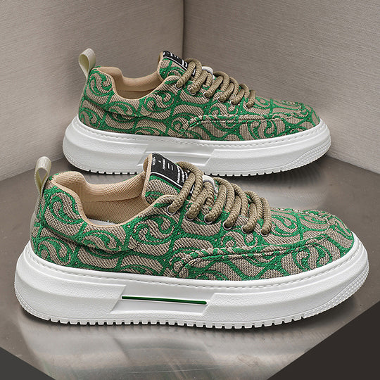 Damen Modische Sneaker mit einzigartigem Muster und dämpfender Sohle EB