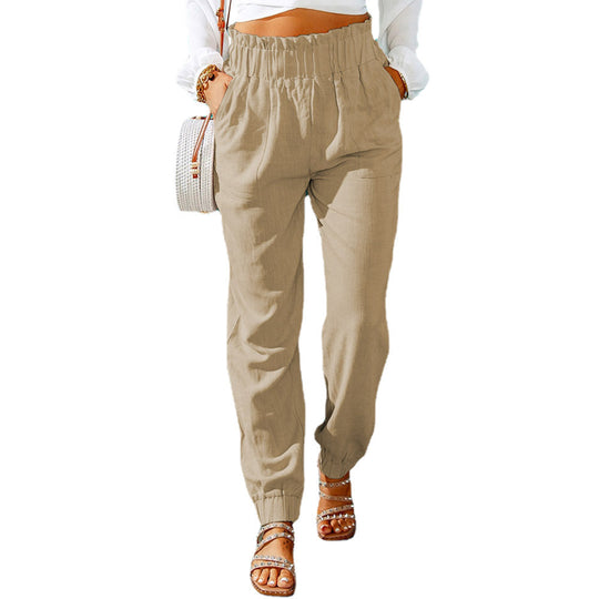 Damen Maßgeschneiderte Elastische Taillenhose EB