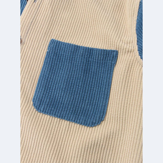 Herren Kurzarm Hemd mit strukturiertem Design und Knopfleiste EB