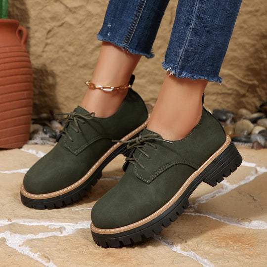 Damen Komfortable Schnürschuhe mit robustem Profil EB