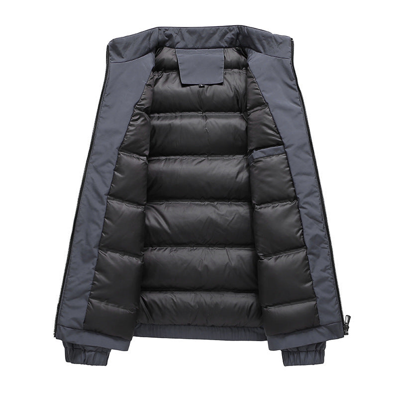 Herren thermo gefütterte Steppjacke mit Stehkragen und winddichtem Außenmaterial EB