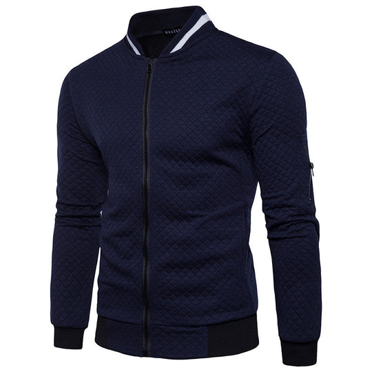 Herren modische Steppjacke mit hohem Kragen EB
