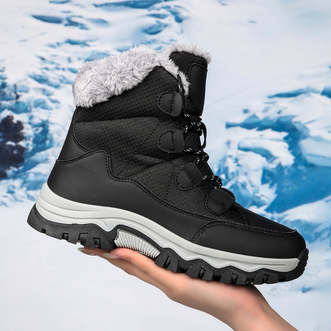 Damen Warme Winterstiefel mit isolierendem Fleece und rutschfester Sohle EB