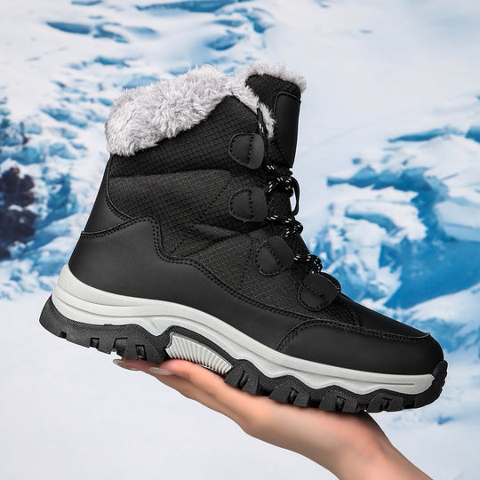 Damen Warme Winterstiefel mit isolierendem Fleece und rutschfester Sohle EB