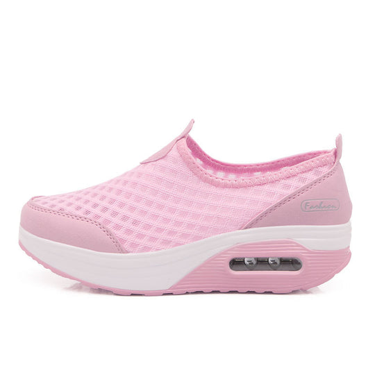 Damen Bequeme Slip-On Sneakers mit atmungsaktivem Obermaterial und dämpfendem Fußbett EB
