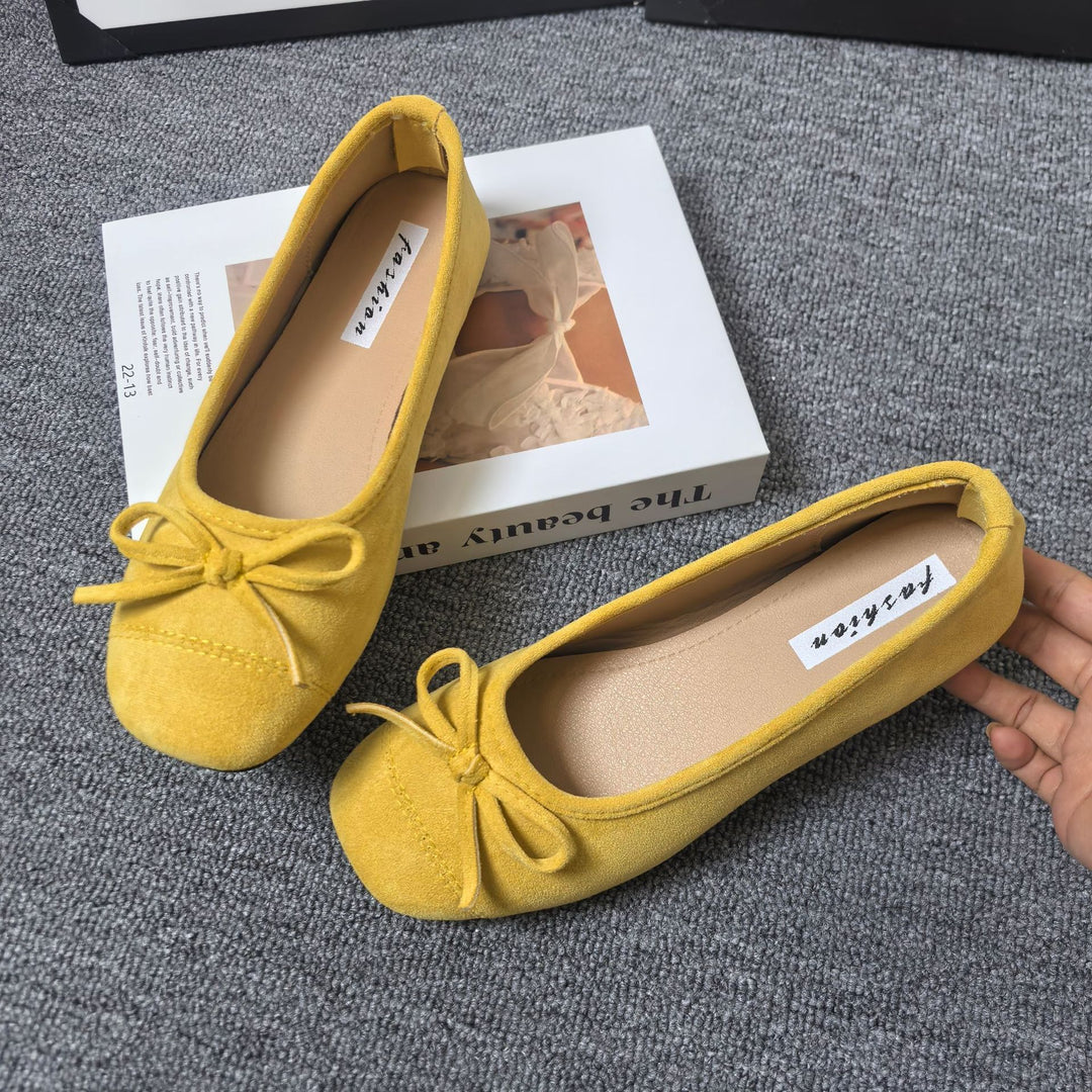 Damen Ballerinas mit elegantem Schleifen-Detail und softem Innenfutter EB