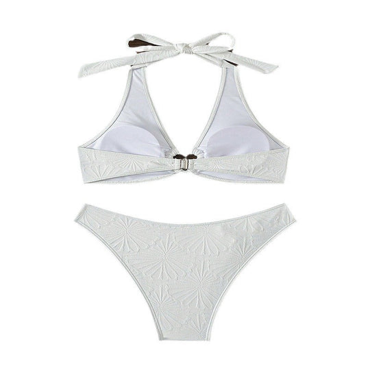 Damen Triangel-Bikini mit Herz-Ausschnitt und verstellbaren Trägern EB