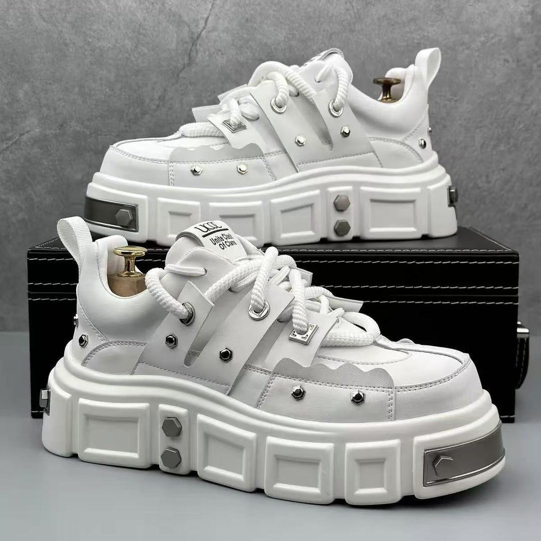 Damen Chunky Sneakers mit auffälligem Design und strapazierfähigem Obermaterial EB