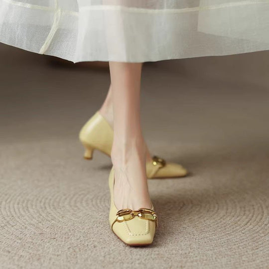 Damen Ballerinas mit elegantem Kettenakzent EB