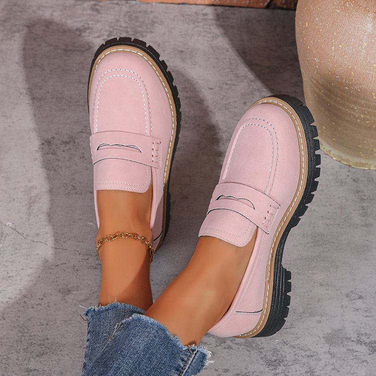 Damen Slipper im eleganten Mokassin-Stil mit rutschfester Profilsohle EB