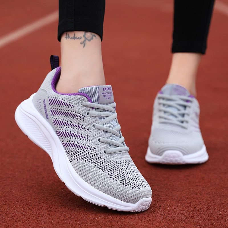 Damen atmungsaktive Performance-Laufschuhe mit dämpfender Sohle und flexiblem Obermaterial EB