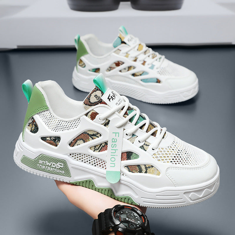 Damen Sportliche Atmungsaktive Sneakers mit modischem Netzdesign EB