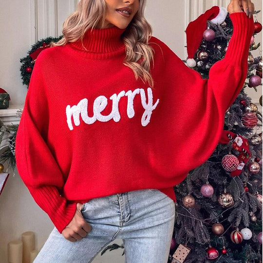 Damen Oversized Rollkragenpullover EB