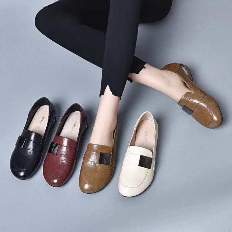 Damen Komfortable Slipper mit eleganter Schnalle und weichem Fußbett EB