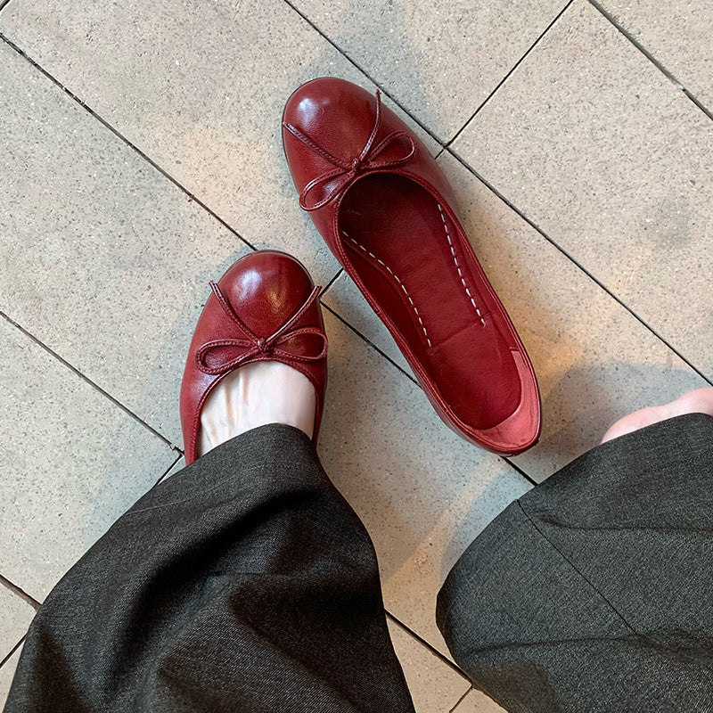 Damen Ballerinas mit zartem Schleifen-Detail und komfortablem Fußbett EB