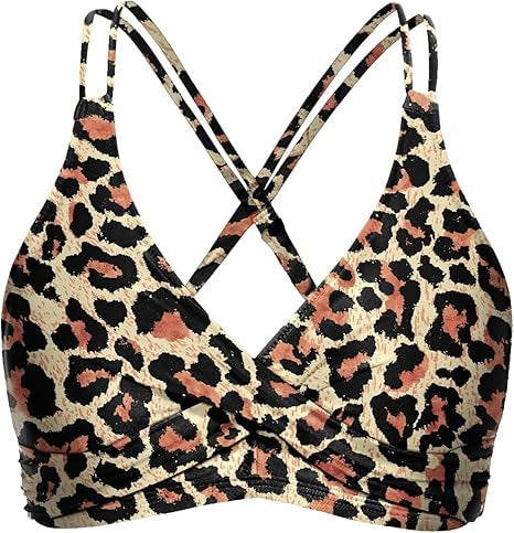 Damen Sportliches Bikinioberteil mit raffiniertem Wickeldesign EB