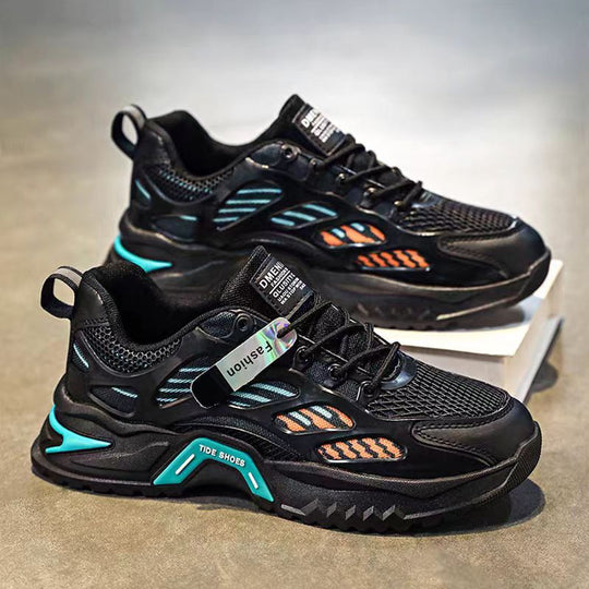 Damen modische Sneakers mit atmungsaktiver Mesh-Oberfläche und stoßdämpfender Sohle EB