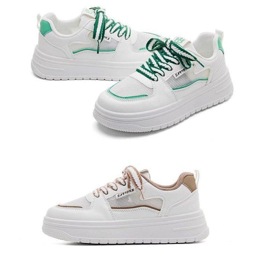Damen Sportliche Sneakers mit luftiger Mesh-Oberfläche und dämpfender Sohle EB