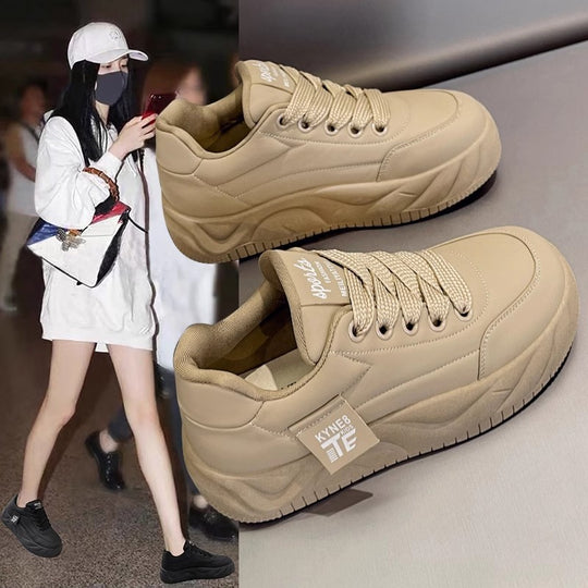 Damen Komfort-Sneaker mit dicker Sohle und atmungsaktivem Obermaterial EB